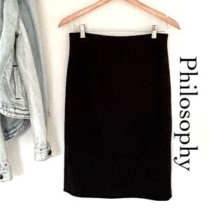Philosophy Black Pencil Skirt
